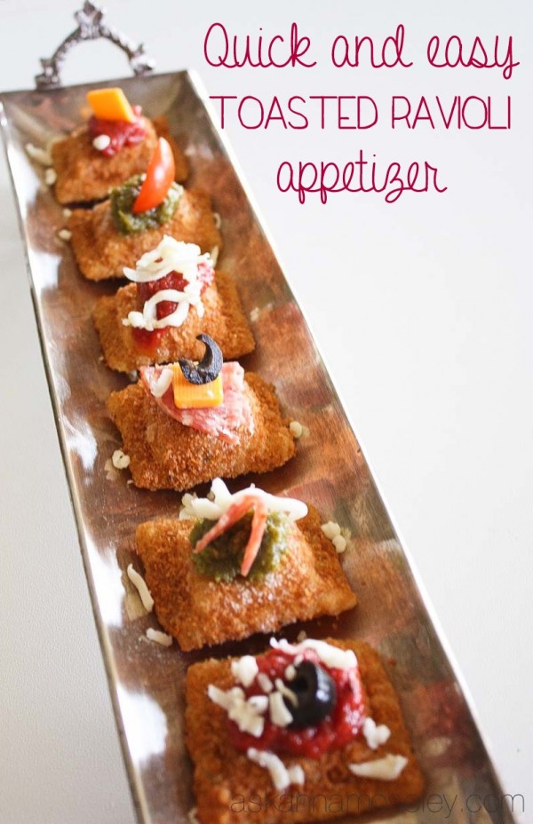 Quick and Easy Toasted Ravioli Appetizer - Ask Anna