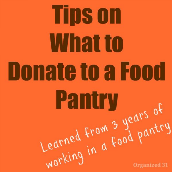 Tips on what to donate to a food pantry