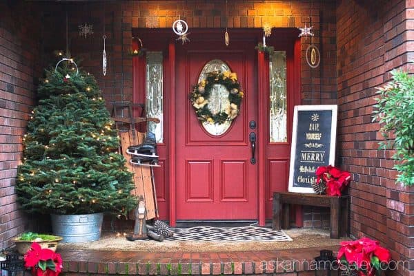 A Christmasy front porch tour - Ask Anna