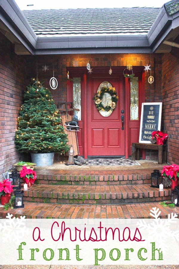 A Christmas front porch - Ask Anna