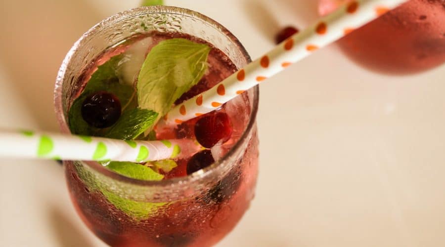 Cranberry mint lime sparkling water recipe