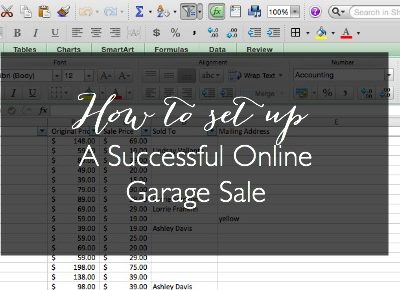 How to Organize an Online Garage Sale