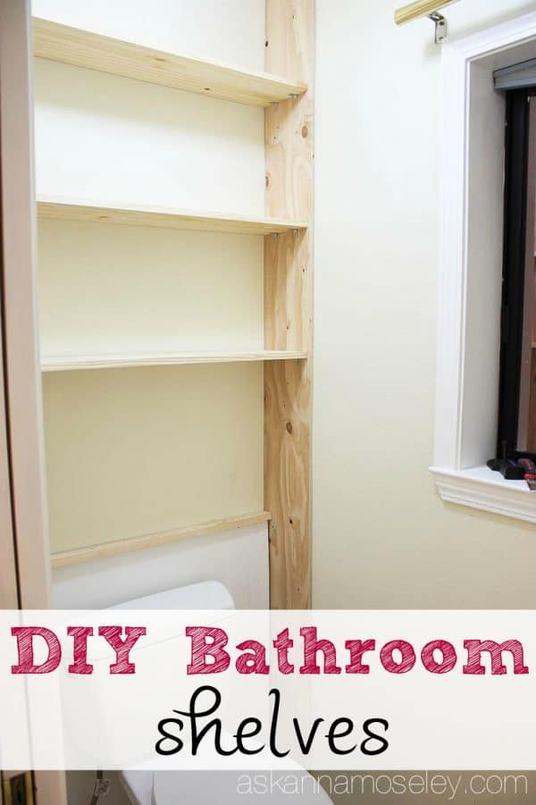 Master bathroom shelves - Ask Anna