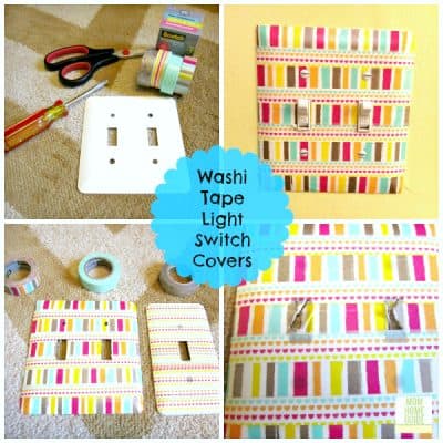 Washi Tape Light Switch Covers