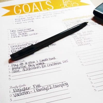 New Goals for a New Year Printables