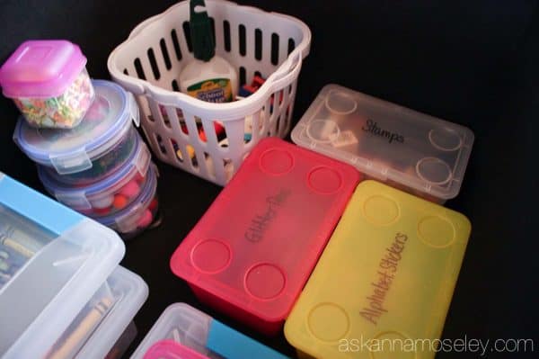 How to organize kid's art supplies - Ask Anna