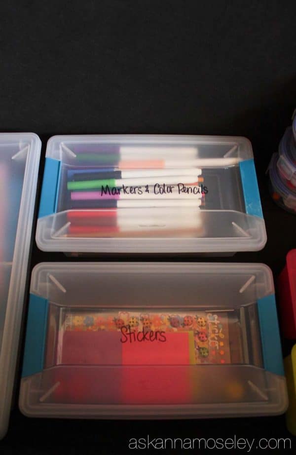 How to organize kid's art supplies - Ask Anna