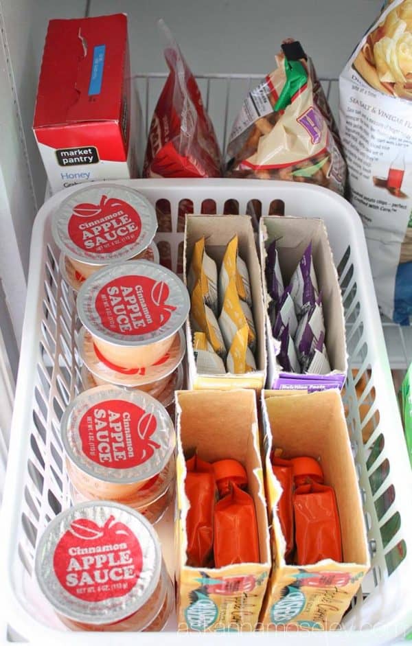 How to organize kid's snack food - Ask Anna