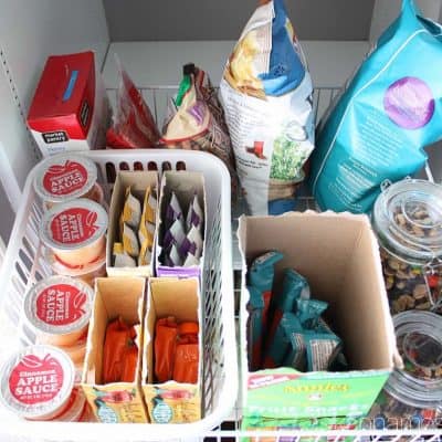 How to Organize Kids Snack Food