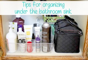 How to organize under the bathroom sink - Ask Anna