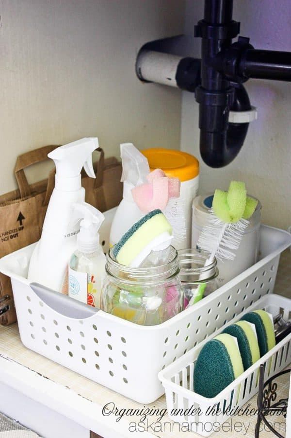 How to organize under the kitchen sink (for less than $15) - Ask Anna