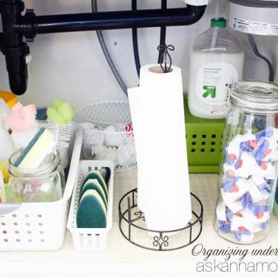 Organizing Under the Kitchen Sink