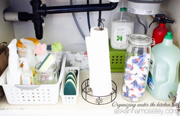 How to organize under the kitchen sink (for less than $15) - Ask Anna