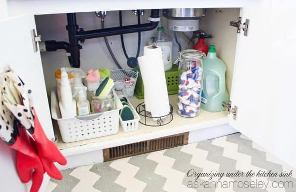 How to organize under the kitchen sink (for less than $15) - Ask Anna