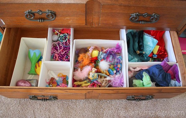 Organzing a kids dresser with SKUBB organizers from IKEA - Ask Anna