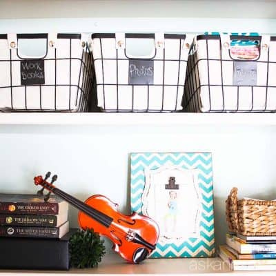 Office Bookshelf Makeover