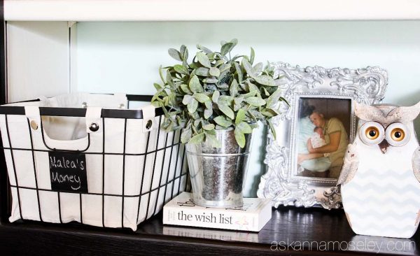 Office organization tips with BHG baskets from Walmart - Ask Anna