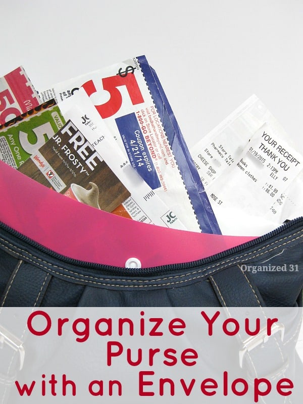 How to Organize Your Purse & Eliminate Receipt Clutter