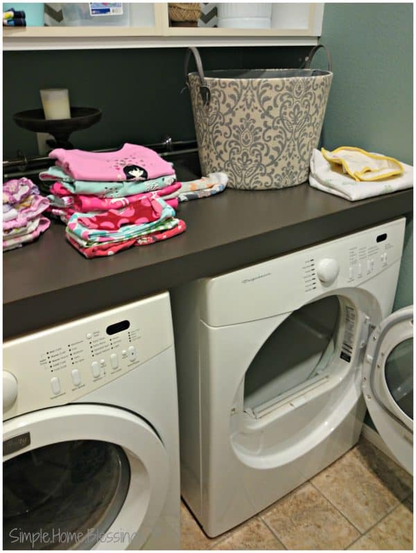 Simple Laundry Tips to Save Time and Money, tip #3 - have a specific place for folding