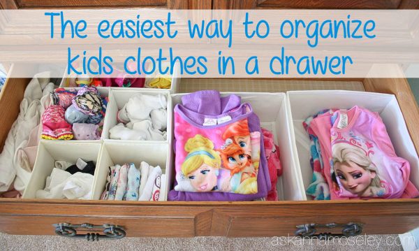 The easiest way to organize kids clothes (and keep them organized) in a drawer - Ask Anna