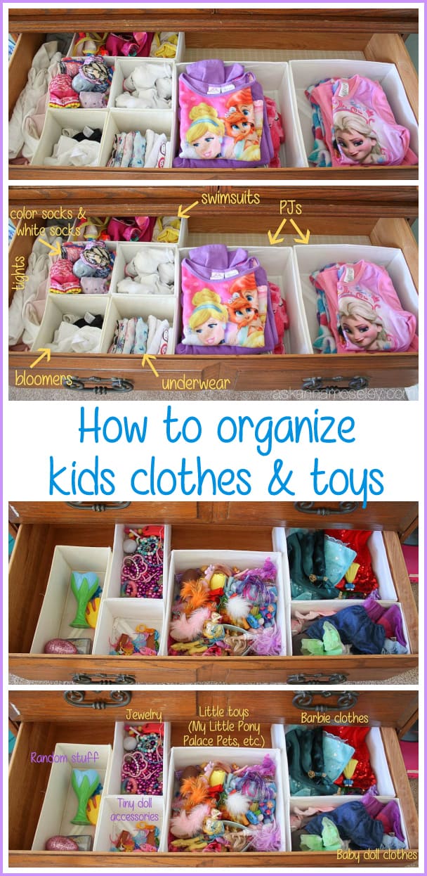 Easy Tips for Organizing Kids Clothes and Toys - Ask Anna