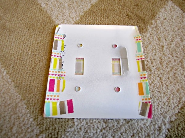 washi tape switch plate