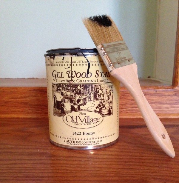 Old Village Paints gel stain, in Ebony