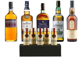 5 Flavors of scotch, a great sample gift for a husband who loves scotch