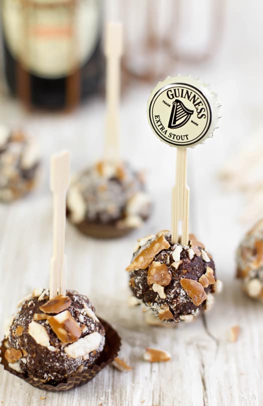 Guinness Pretzel Chocolate Truffles