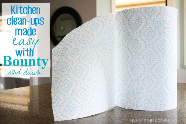 Kitchen clean ups made quick and easy with Bounty and Dawn - Ask Anna