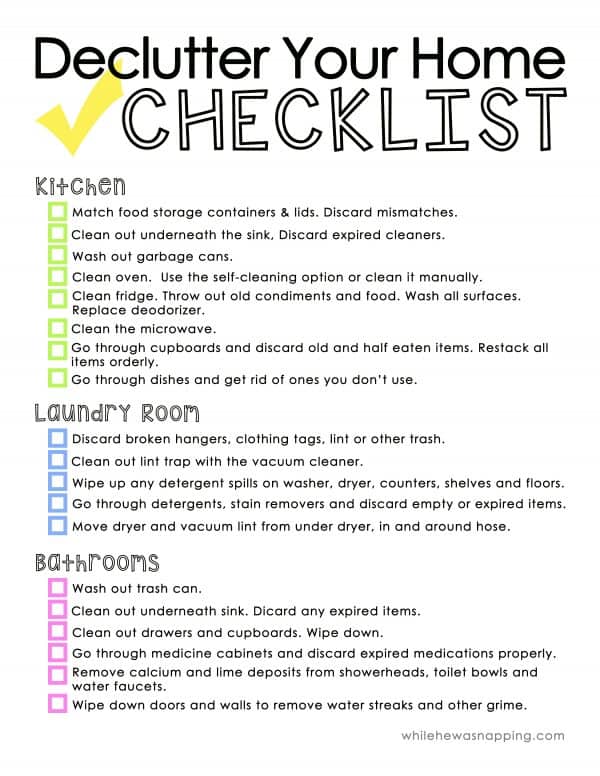 Spring Cleaning Checklist