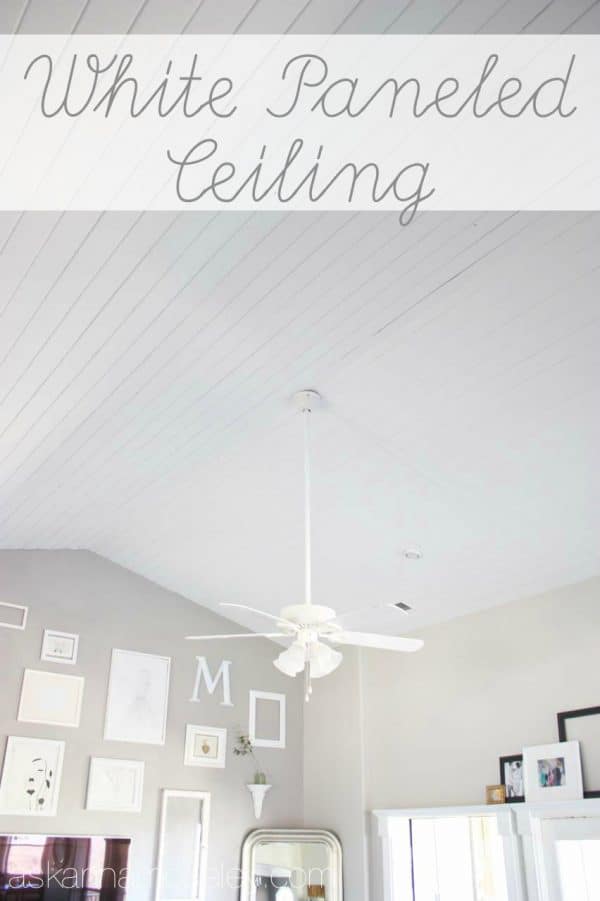 White paneled ceiling - Ask Anna