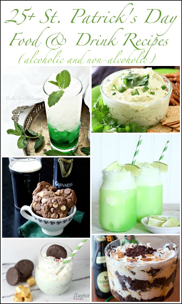 27 St. Patrick's Day Food & Drink Recipes (alcoholic & non-alcoholic)