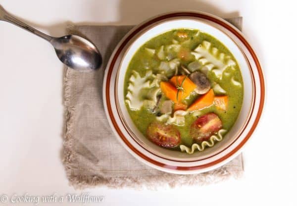 Creamy Pesto Vegetable Lasagna Soup 7