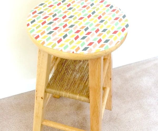 DIY Stool Side Table