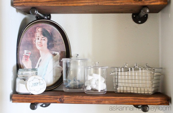 DIY Indutrial shelves tutorial - Ask Anna