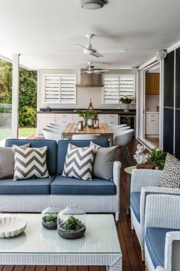 Outdoor kitchen and living room inspiration - Ask Anna