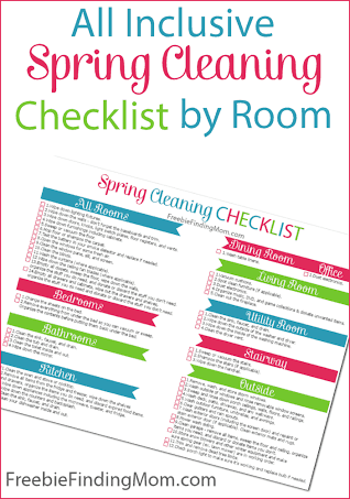 Printable Spring Cleaning Checklist by Freebie Finding Mom