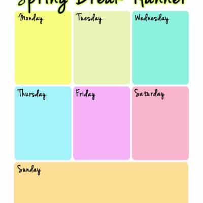 Spring Break Planner – FREE Printable