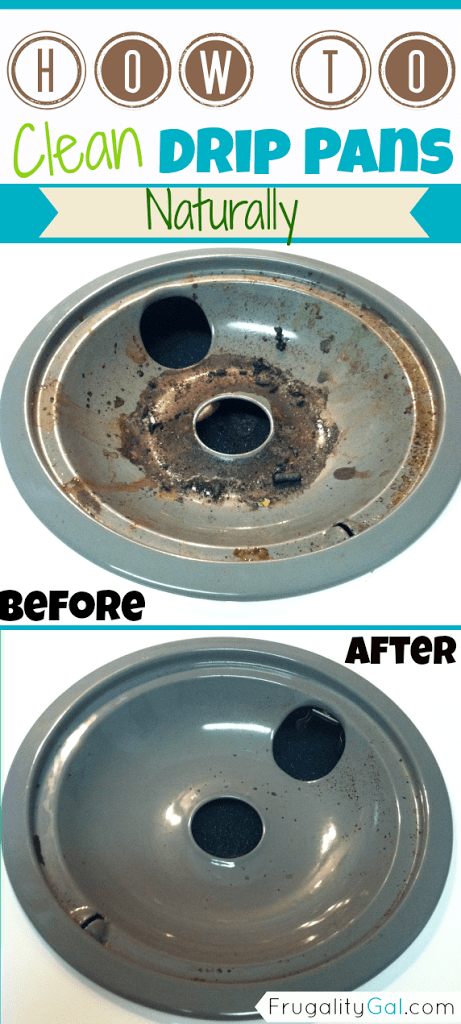 How to clean drip pans with Frugality Gal 