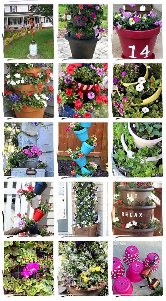 DIY flower towers