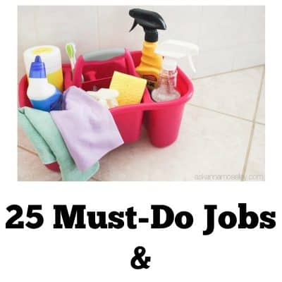 25+ must-do Spring Cleaning Tasks & Free Printables