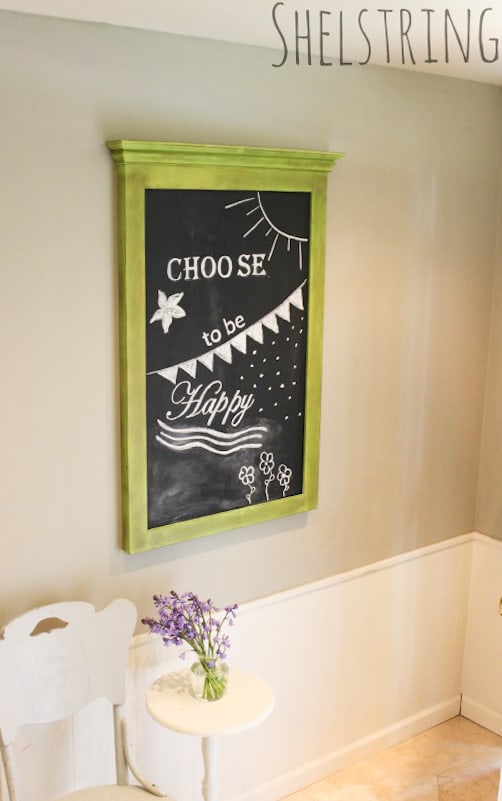 An easy tutorial for how to create chalkboard art