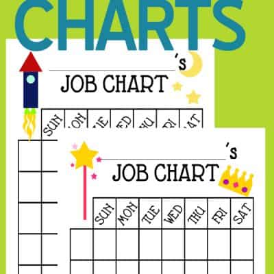 Free Printable Chore Charts for Kids