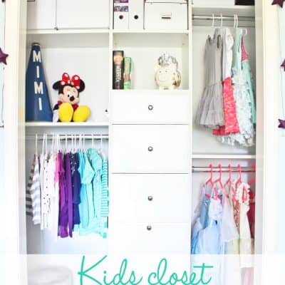 Kids Closet Organization {REVEAL!}