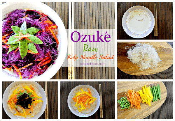 How to make Raw Vegan Ozuke and Kelp Noodle salad organic jojoandeloise.com