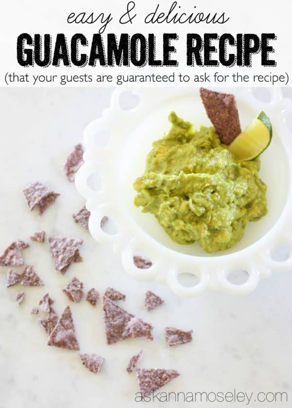 3-ingredient easy and delicious guacamole - Ask Anna