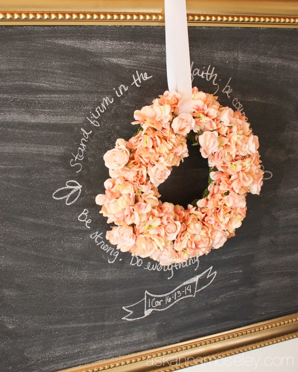 DIY extra large chalkboard - Ask Anna