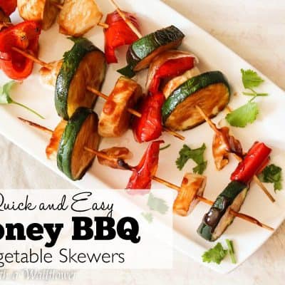 Quick and Easy Honey BBQ Vegetable Skewers