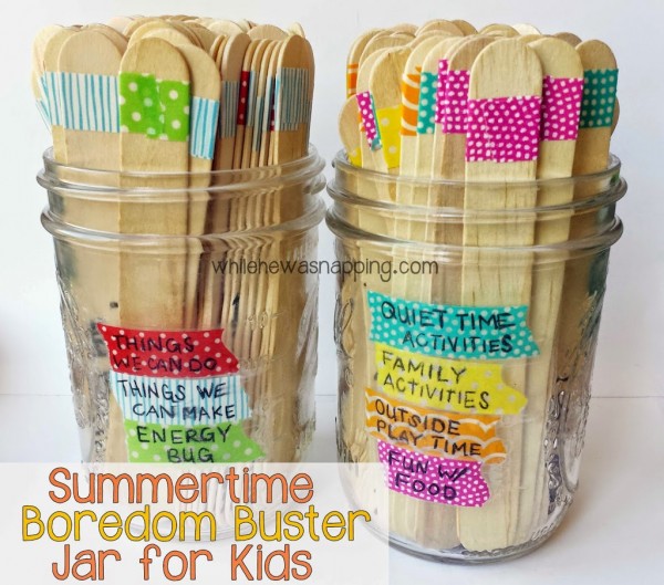 Summertime Boredom Buster Jar for Kids